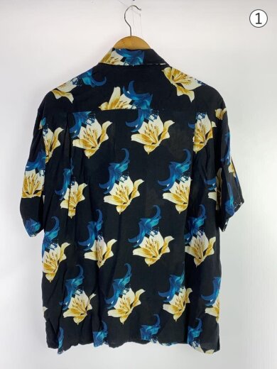 商品画像：アロハシャツ/L/レーヨン/BLK/総柄 2