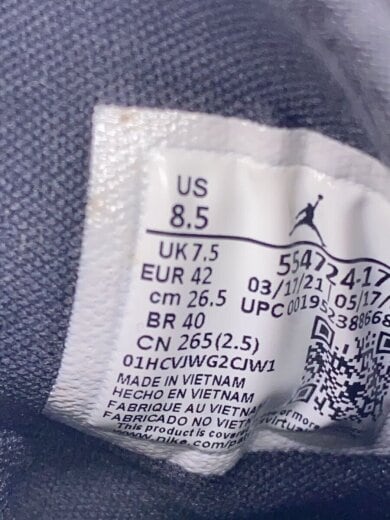 商品画像：AIR JORDAN 1 MID_エアジョーダン 1 ミッド/26.5cm/BLK 5