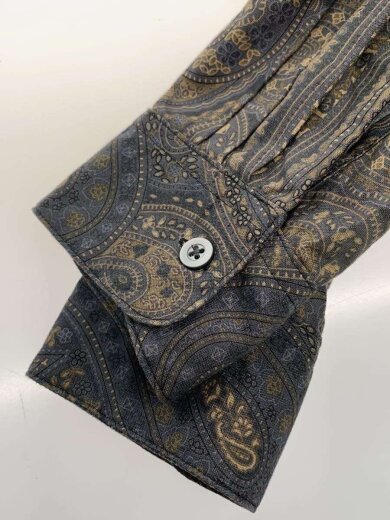 商品画像：長袖シャツ/S/コットン/GRY/ペーズリー 5