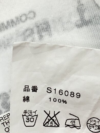 商品画像：Tシャツ/L/コットン/WHT/総柄/S16089 4