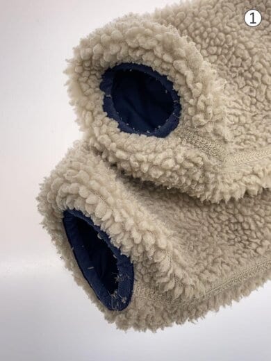 商品画像：フリースジャケット/--/ポリエステル/BEG/無地/68095 5