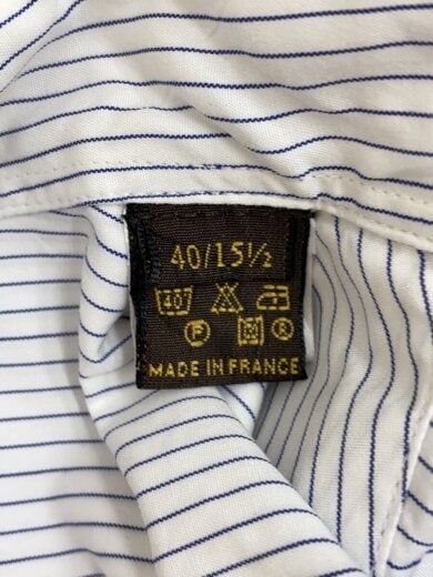 商品画像：長袖シャツ/--/コットン/WHT/ストライプ// 4