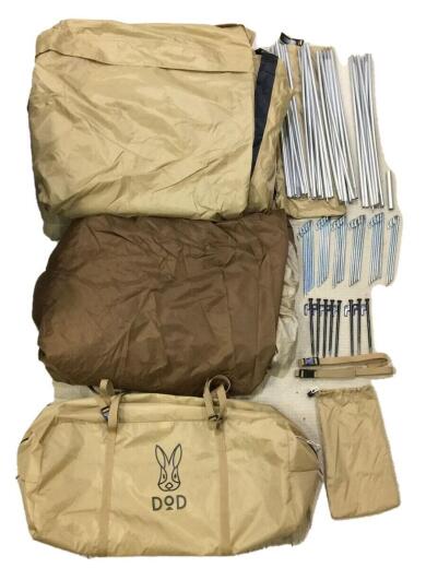 画像：DODT5-689-TN テント/ツールーム/8人以上/BEG/カマボコテント3M1