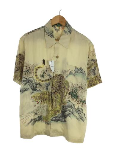 画像：SUN SURFSPECIAL EDITION/SASA TORA/笹虎/アロハシャツ/M/シルク/CRM/汚れ有1