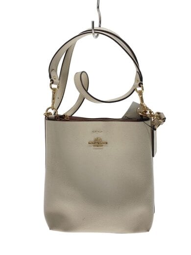 商品画像：モリー・バケットバッグ22/レザー/WHT 1