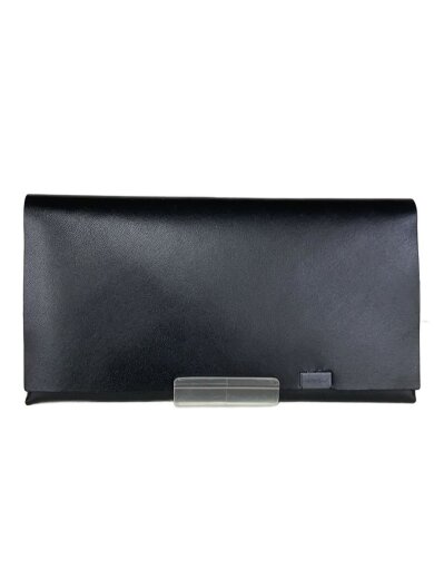 商品画像：ベーシック ロングウォレット/長財布/レザー/BLK/メンズ 1