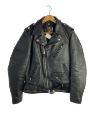 ダブルライダースジャケット/40/牛革/BLK/7164/613UST/ONESTAR TALL