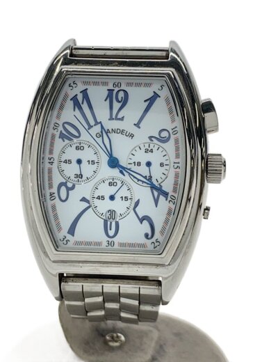 商品画像：クォーツ腕時計/アナログ/ステンレス/WHT/SLV/SS/OSC035 1