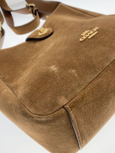 画像：COACHショルダーバッグ/スウェード/CCG437