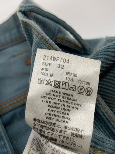 商品画像：CORDUROY DOUBLE KNEE DENIM PANTS/ボトム/L/コットン/21AWPT04 5