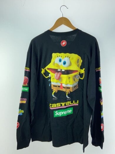 商品画像：25SS/Sponge Bob Castelli L/S Tee/長袖Tシャツ/XL/コットン/BLK 2