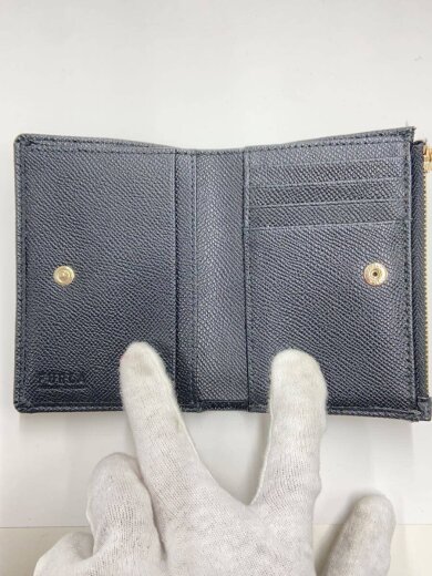 商品画像：2つ折り財布/レザー/BLK/レディース// 3