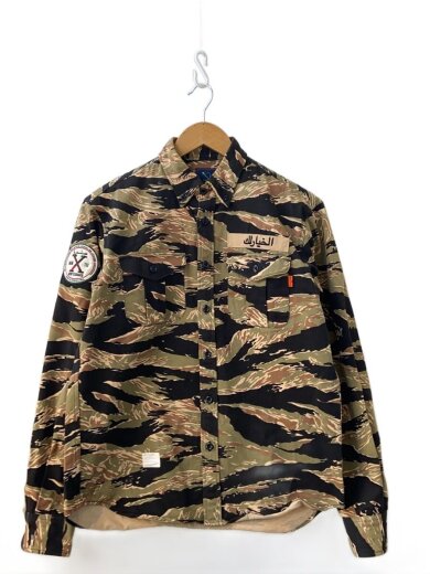 商品画像：長袖シャツ/M/コットン/KHK/カモフラ// 1