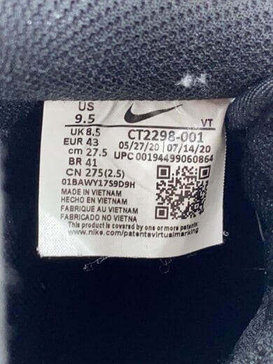 商品画像：AIR FORCE 1 07 LV8_エアフォース 1 07 LV8/27.5cm/BLK// 5