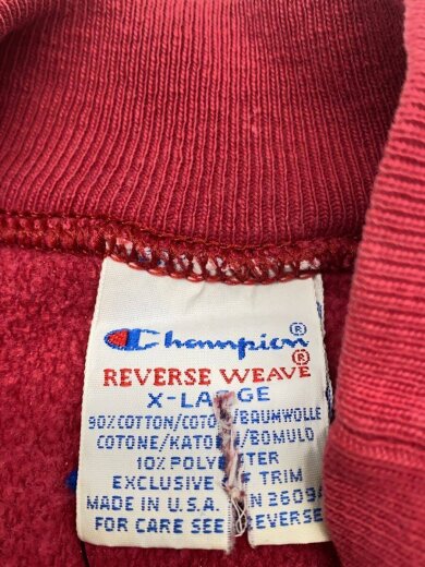 商品画像：スウェット/XL/コットン/RED/無地// 3