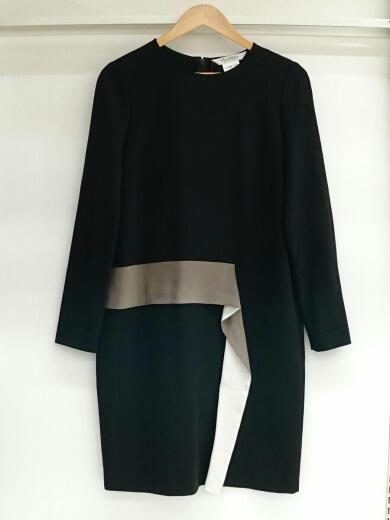 画像：MAX MARA長袖ワンピース/42/BLK/無地/11-22-601891