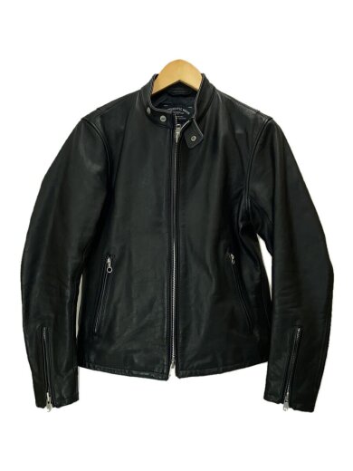 画像：UNITED ARROWS green label relaxingシングルライダースジャケット/S/牛革/BLK/無地/3225-199-22881