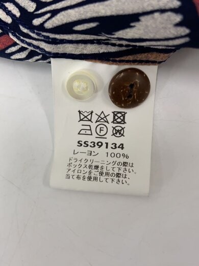 商品画像：アロハシャツ/L/レーヨン/NVY/総柄/SS39134 4