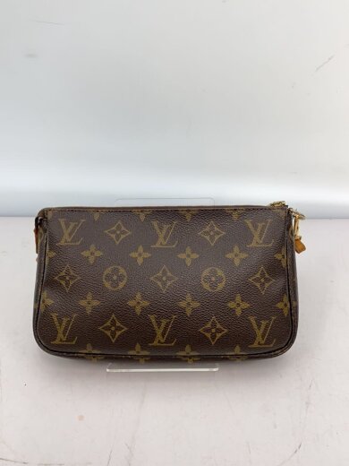 商品画像：1)ポシェット・アクセソワール_モノグラム・キャンバス_BRW/PVC/BRW 3