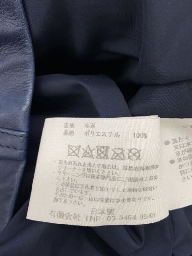 商品画像：RIDER JACKET COW LEATHER/1/牛革/NVY/nn-j3506 4