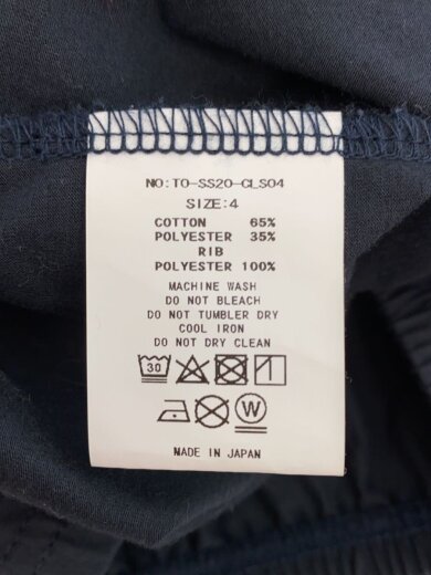 商品画像：ジャケット/4/コットン/NVY/TO-SS20-CL04 4