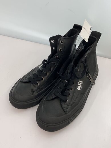 商品画像：ハイカットスニーカー/US9/BLK/レザー 2