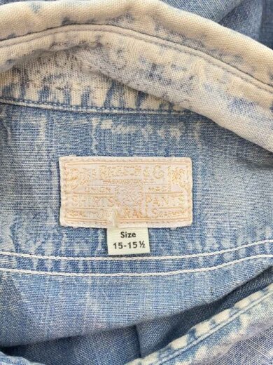 商品画像：長袖シャツ/15.5/コットン/BLU/無地 3