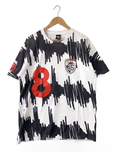 商品画像：Tシャツ/L/コットン/WHT/総柄// 1