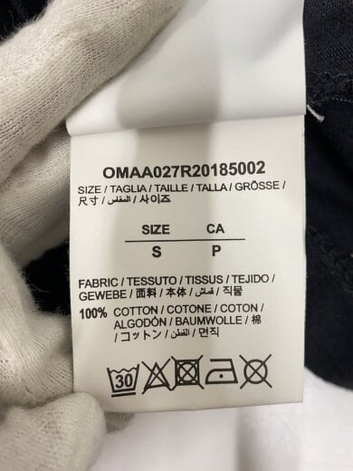 商品画像：Tシャツ/S/コットン/BLK/無地/OMAA027R20185002 4