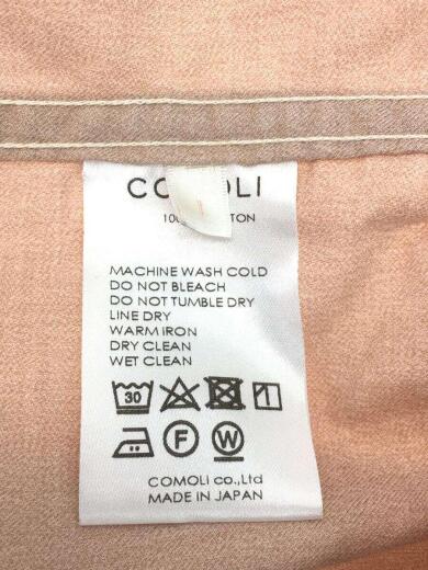 画像：COMOLIコモリ/T01-01012/ジャケット/1/コットン/PNK/21SS/ヨリ杢コットンワークジャケット4