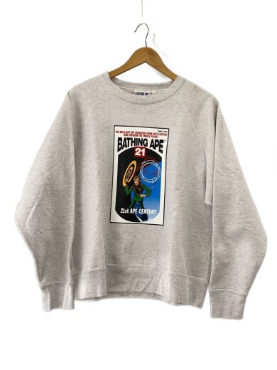 商品画像：21st APE CENTURY/スウェット/S/コットン/GRY/001SWJ301001M 1