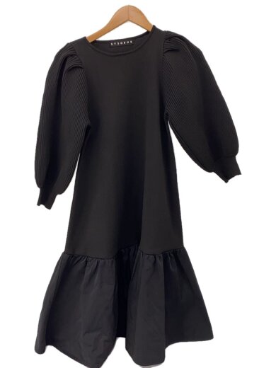 画像：SYSORUS長袖ワンピース/FREE/ポリエステル/BLK/8211041