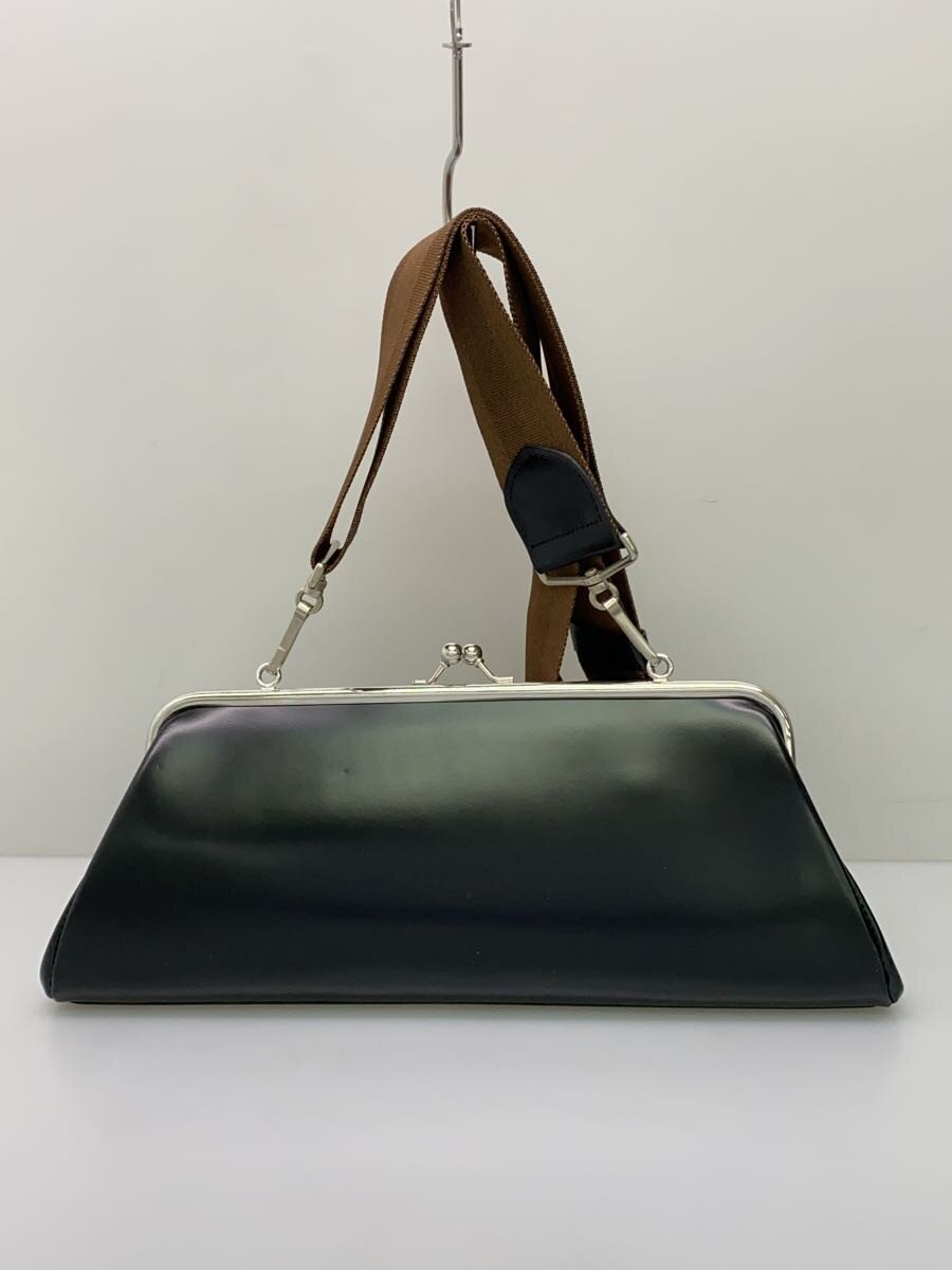 COMME des GARCONS / ショルダーバッグ/牛革/BLK/KZ-K239/がま口ショルダーステアバッグ