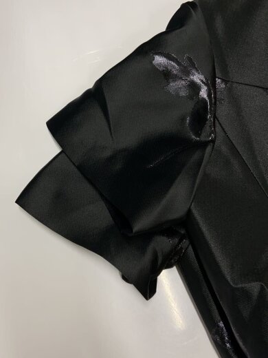 商品画像：半袖ワンピース/M/ポリエステル/BLK/総柄/AD2024 5