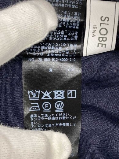 商品画像：長袖ブラウス/--/リネン/NVY/25-050-912-4000-2-0/ラミースキッパーシャツ// 4