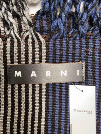 商品画像：トートバッグ/--/マルチカラー/ストライプ/ストライプニット ハンモックトート 5