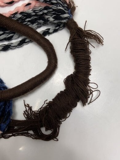 商品画像：トートバッグ/--/マルチカラー/ストライプ/ストライプニット ハンモックトート 7