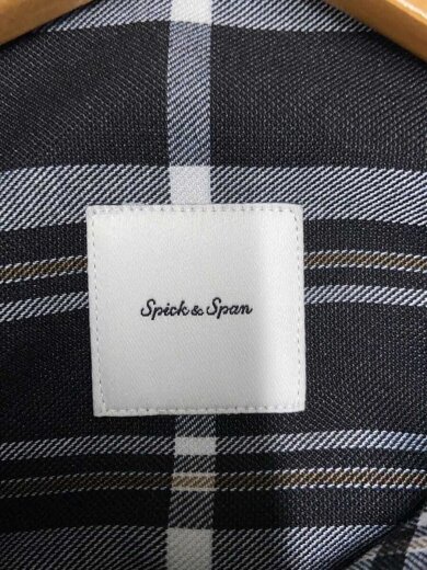 商品画像：シャツワンピース/FREE/ポリエステル/BLK/チェック/22-040-200-8090-4-0 3