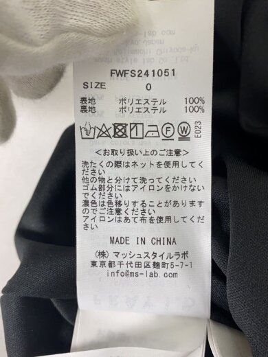 商品画像：ロングスカート/0/ポリエステル/BLK/花柄/FWFS241051 6