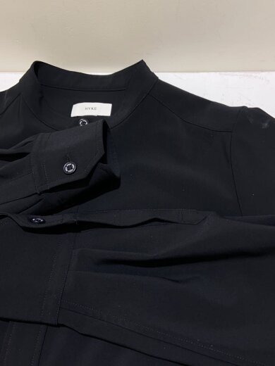 画像：HYKEMAXI SHIRT DRESS/肩汚れ有/シャツワンピース/2/ポリエステル/BLK/242-162208
