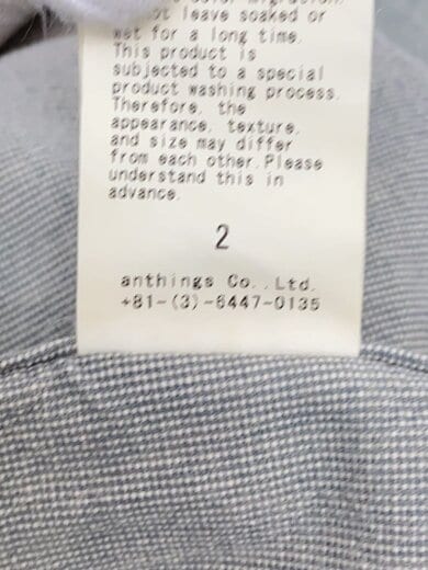 商品画像：Indigo Pin Check Coverall/カバーオール/2/コットン/BLU/25SAP-01-27H 4