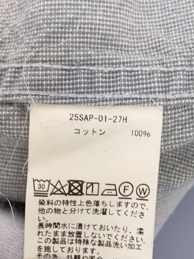 商品画像：Indigo Pin Check Coverall/カバーオール/2/コットン/BLU/25SAP-01-27H 5