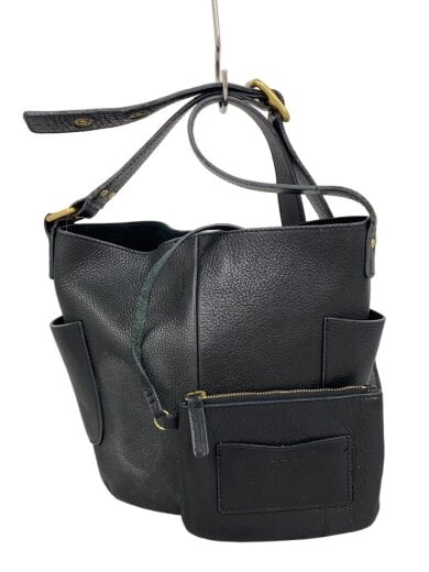 商品画像：ショルダーバッグ/牛革/BLK/ポーチ付 1