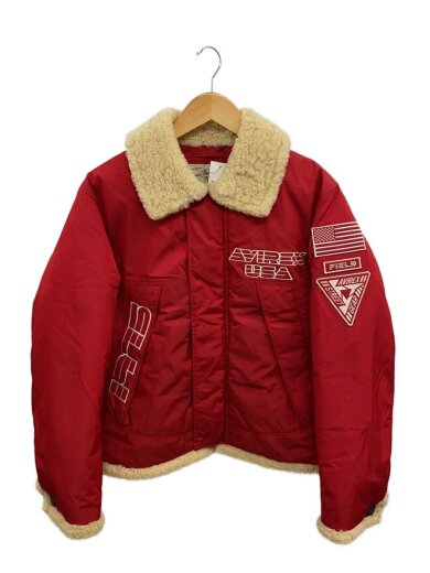 商品画像：フライトジャケット/M/ナイロン/RED/撥水ナイロン/B-6 1