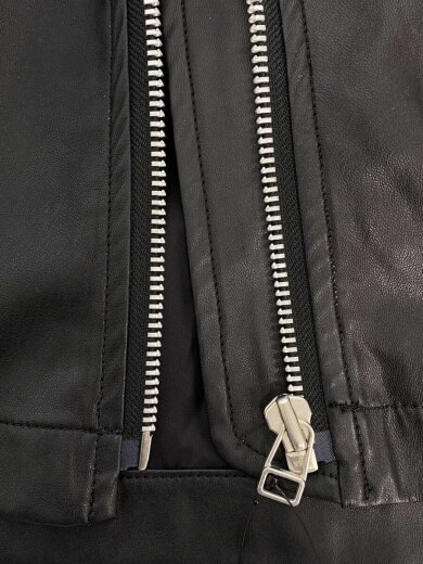 商品画像：レザージャケット・ブルゾン/0/フェイクレザー/BLK 7