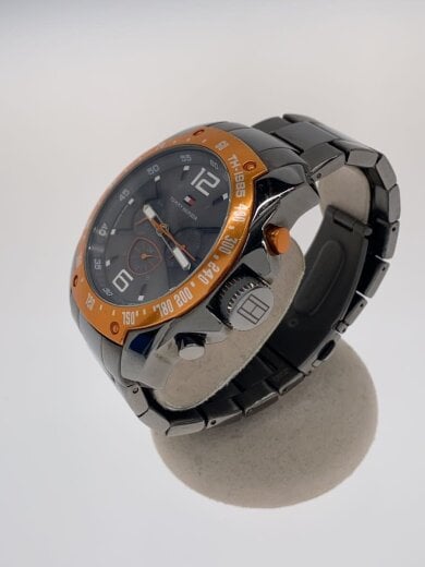 商品画像：電池切れ/クォーツ腕時計/アナログ/ステンレス/BLK/GRY/少々傷有 2