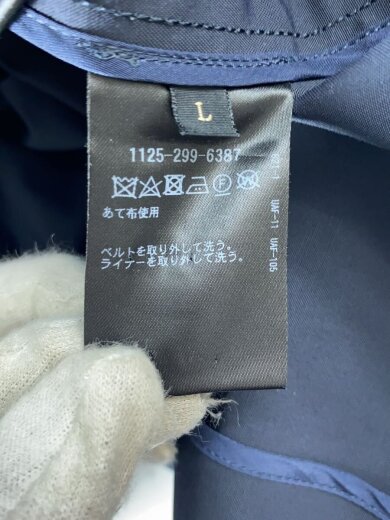商品画像：トレンチコート/L/ポリエステル/NVY/1125-299-6387 5