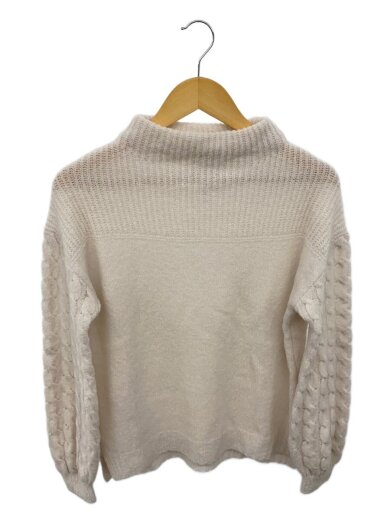 商品画像：マシュマロケーブルスリーブニット/9/ウール/WHT/72-30IE01 1