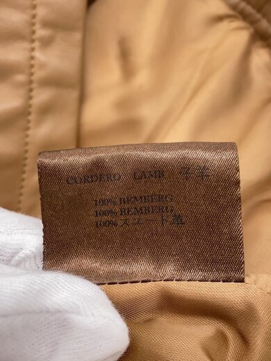 商品画像：ジップアップ レザーブルゾン/50/子羊/CML/薄いシミ、カビ有 5