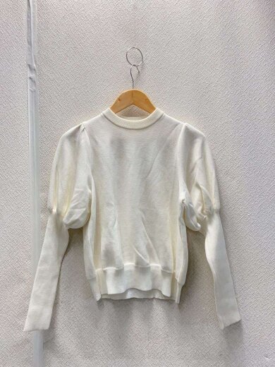 商品画像：ニット・セーター(薄手)/36/ポリエステル/WHT/シミ有 1